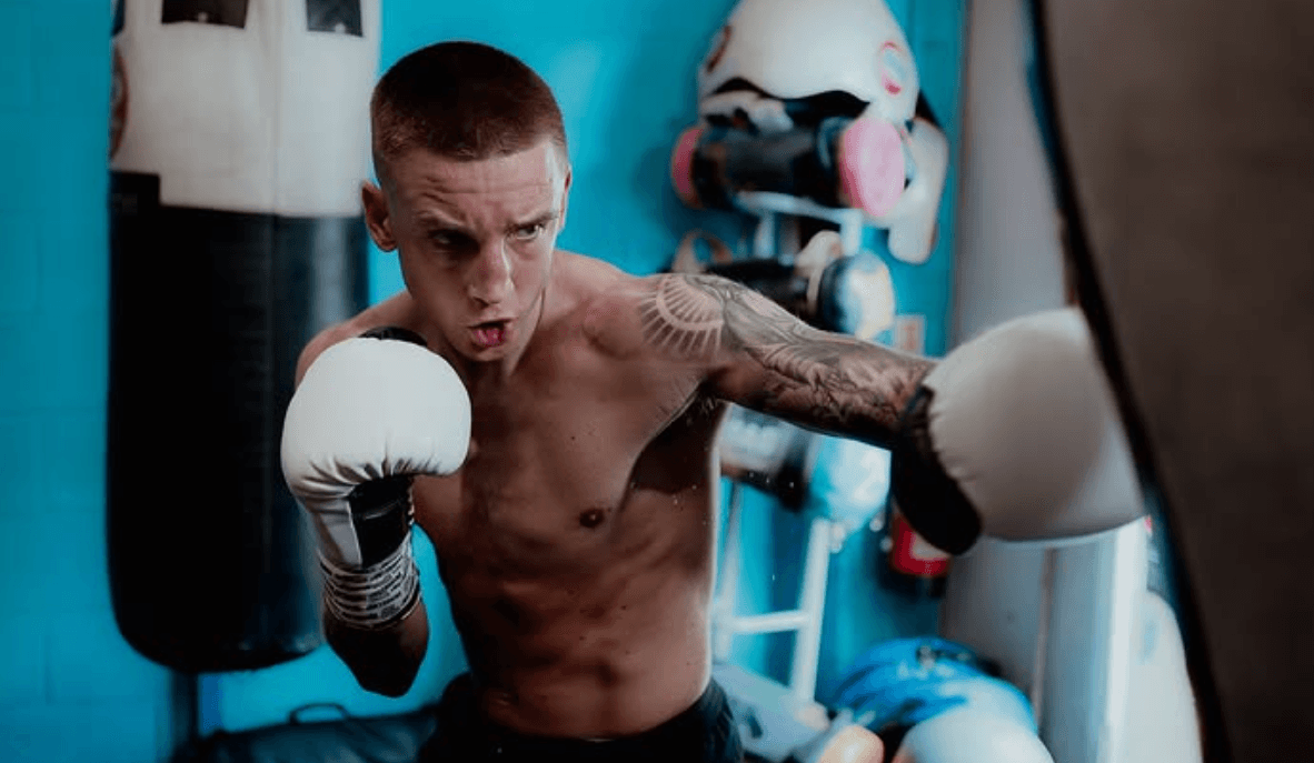 Boxing training session